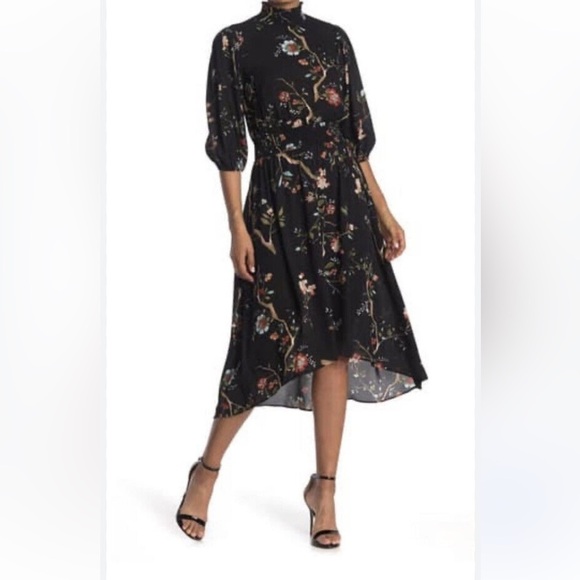 Nanette Lepore Floral Smocked Dress NWT Size 2 - Picture 1 of 11